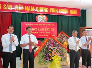 Chi bộ Ban Tuyên giáo Tỉnh ủy tổ chức Đại hội lần thứ XI, nhiệm kỳ 2015 – 2020